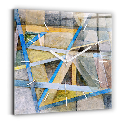 Square wall clock Impressionist painting