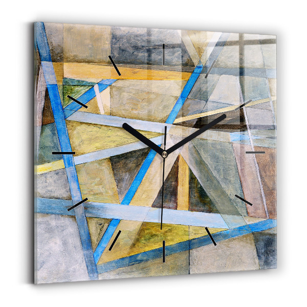 Square wall clock Impressionist painting