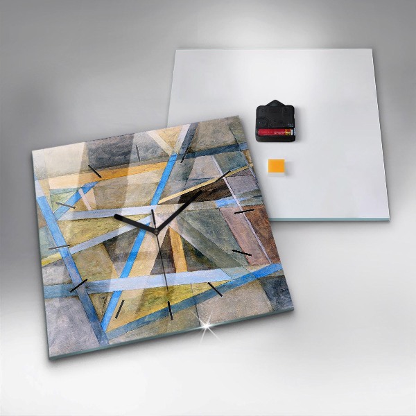 Square wall clock Impressionist painting