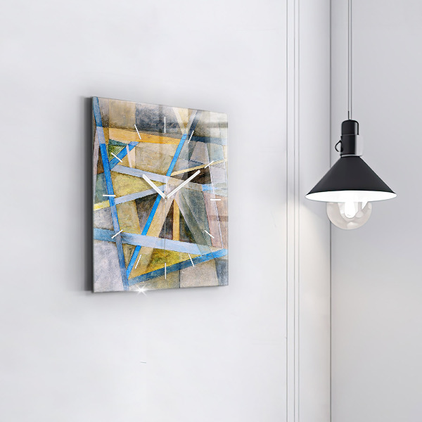 Square wall clock Impressionist painting