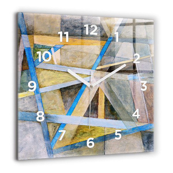 Square wall clock Impressionist painting