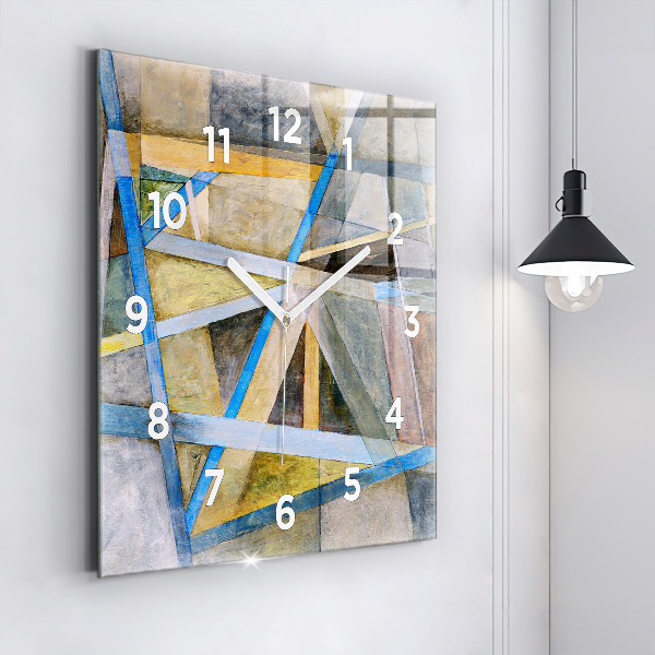Square wall clock Impressionist painting