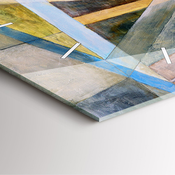 Square wall clock Impressionist painting