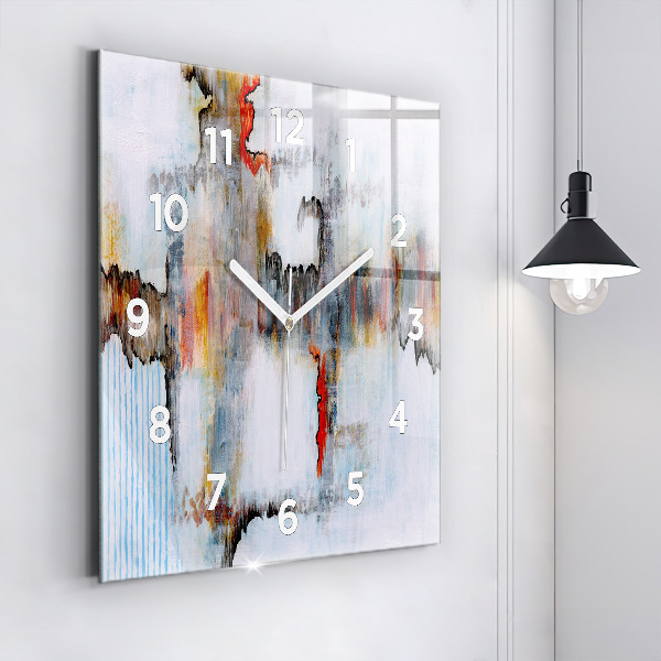 Square wall clock Abstraction