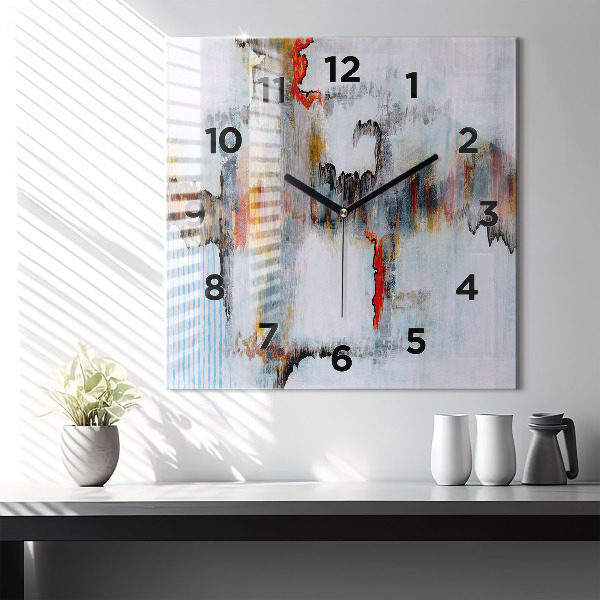 Square wall clock Abstraction