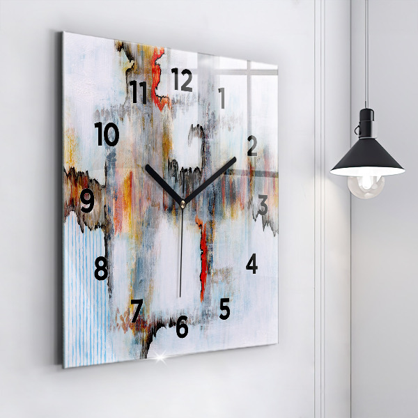 Square wall clock Abstraction