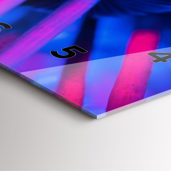 Square wall clock Magic colorful mushrooms