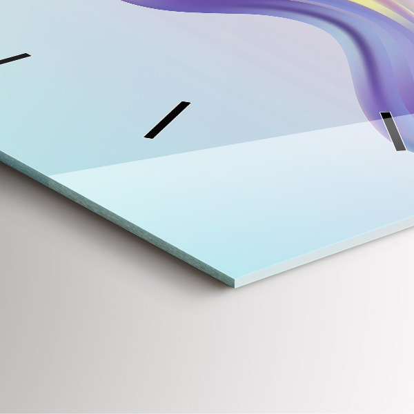 Square wall clock Pastel Wave Abstraction