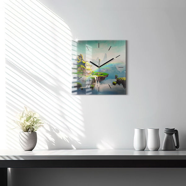 Square wall clock Chinese fantasy