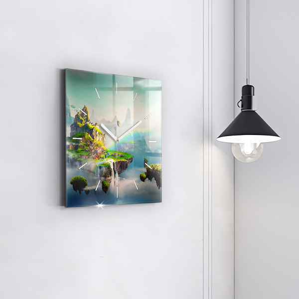 Square wall clock Chinese fantasy