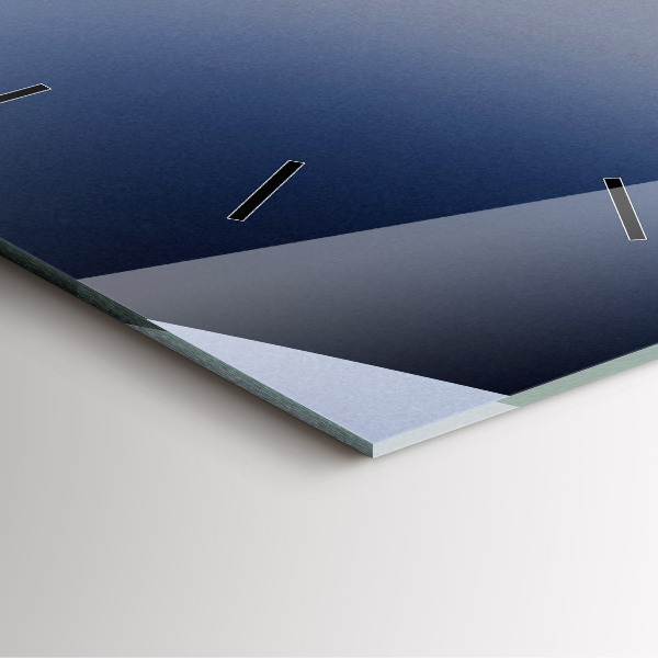 Square wall clock Abstraction sun