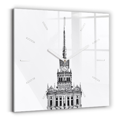 Square wall clock Palace of Culture and Science