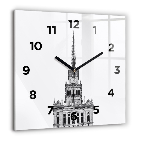 Square wall clock Palace of Culture and Science