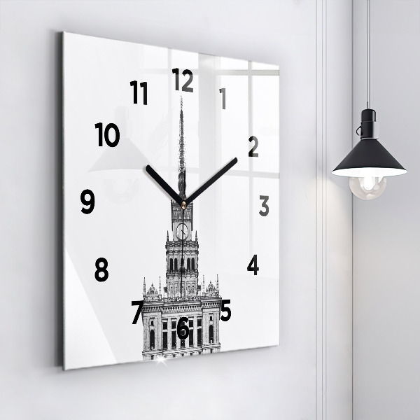 Square wall clock Palace of Culture and Science