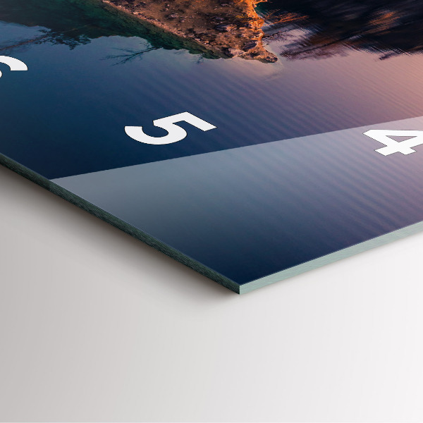 Square wall clock Krakow Lake Zakrzówek