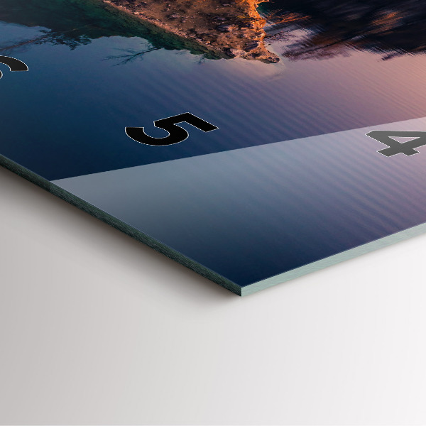 Square wall clock Krakow Lake Zakrzówek