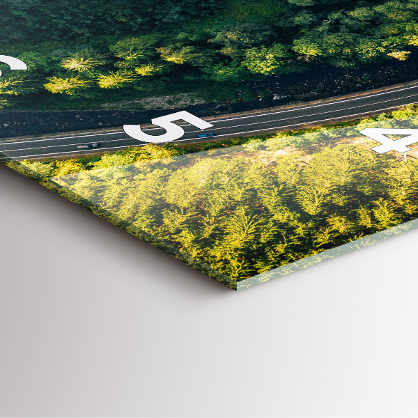 Square wall clock Forest from a bird's eye view