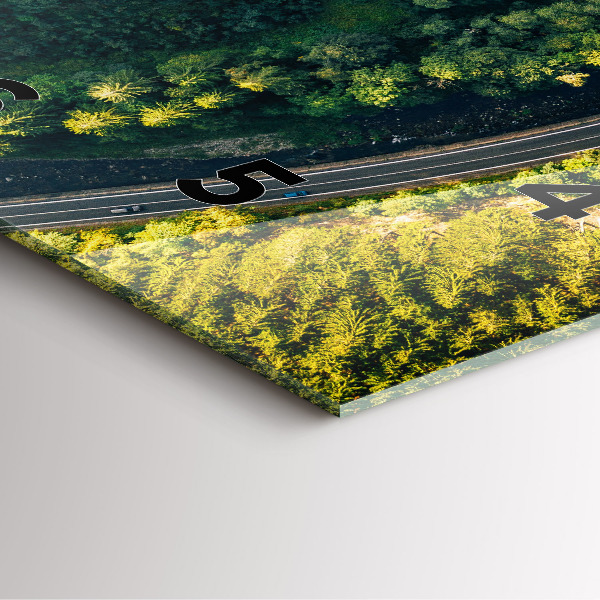 Square wall clock Forest from a bird's eye view