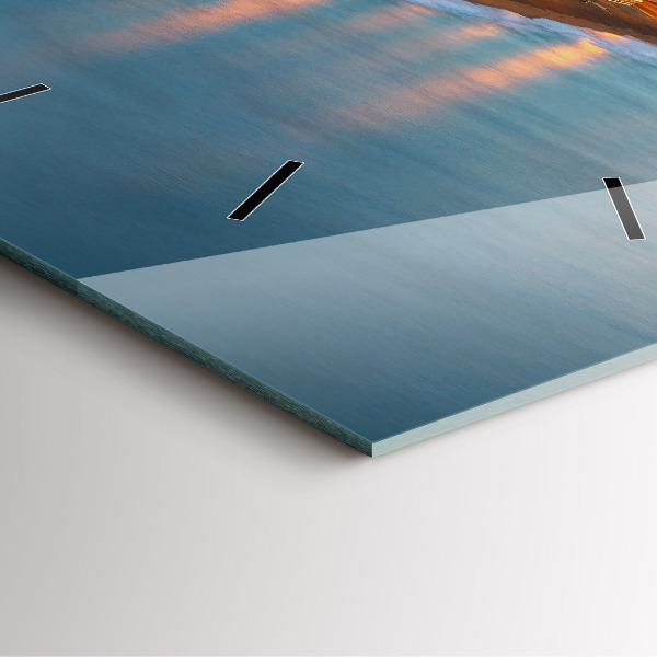 Square wall clock Barcelona Beach