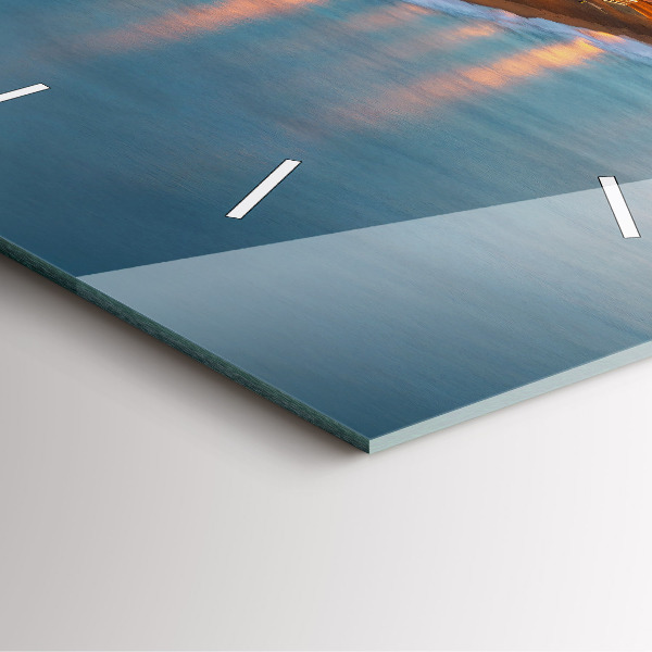 Square wall clock Barcelona Beach