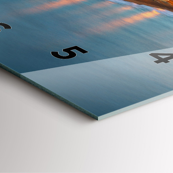 Square wall clock Barcelona Beach