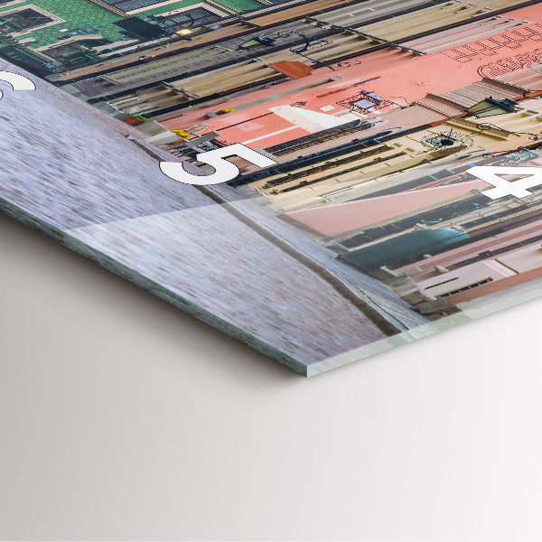 Square wall clock Old Town in Warsaw