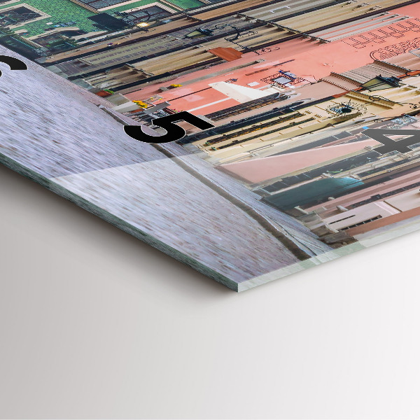 Square wall clock Old Town in Warsaw