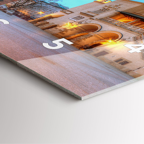 Square wall clock Main Market Square in Krakow