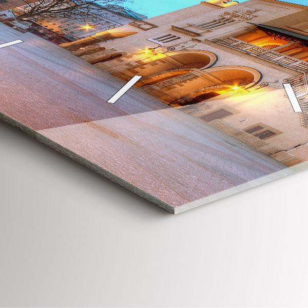 Square wall clock Main Market Square in Krakow