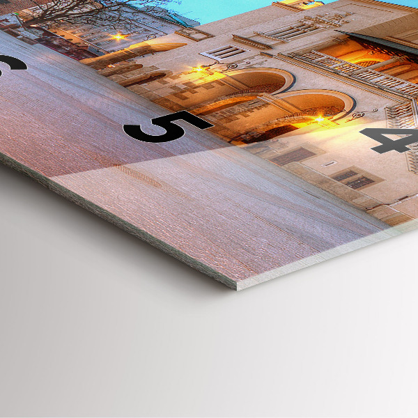 Square wall clock Main Market Square in Krakow