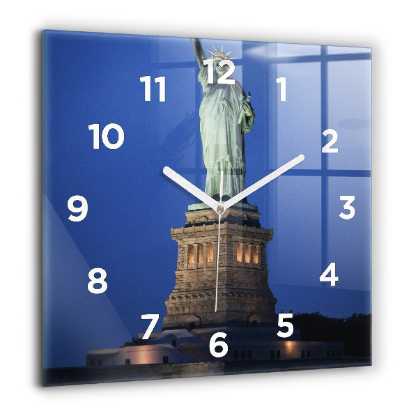 Square wall clock Statue of Liberty New York