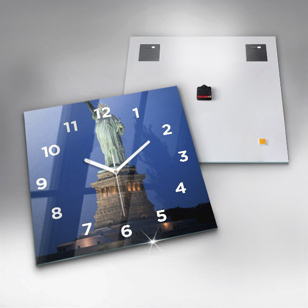 Square wall clock Statue of Liberty New York