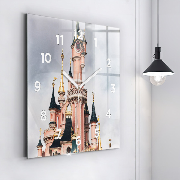 Square wall clock Disneyland Paris Castle