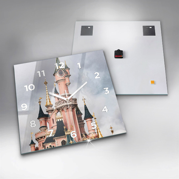 Square wall clock Disneyland Paris Castle