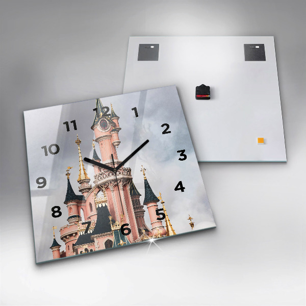Square wall clock Disneyland Paris Castle