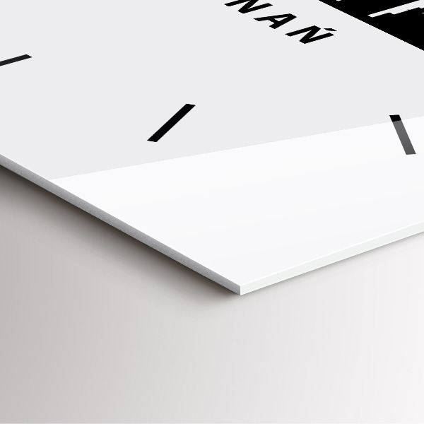 Square wall clock Poznan panorama graphics