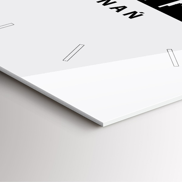 Square wall clock Poznan panorama graphics