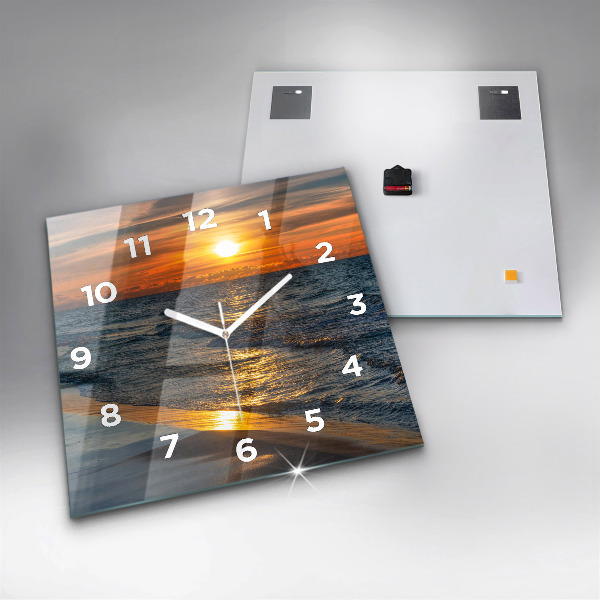 Square wall clock Władysławowo Baltic Sea