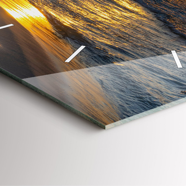 Square wall clock Władysławowo Baltic Sea