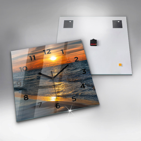 Square wall clock Władysławowo Baltic Sea