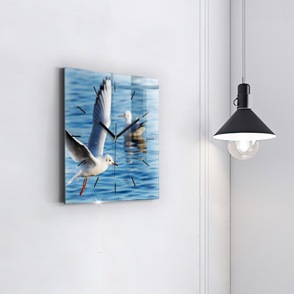 Square wall clock Seagulls in Gdynia