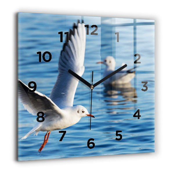 Square wall clock Seagulls in Gdynia