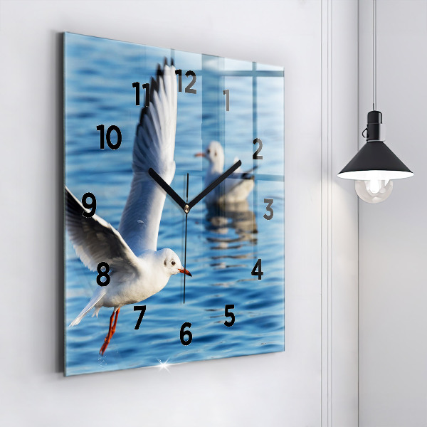 Square wall clock Seagulls in Gdynia