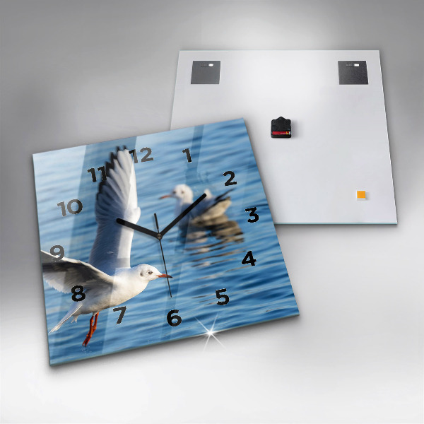 Square wall clock Seagulls in Gdynia