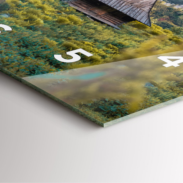 Square wall clock Cottage in the Tatra Mountains