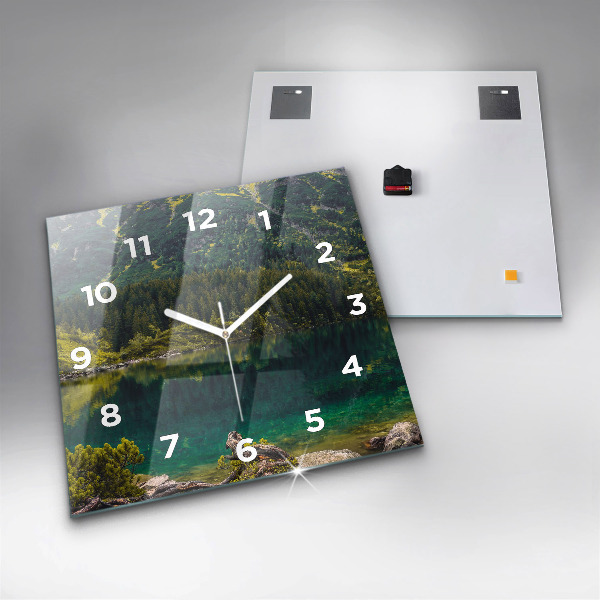 Square wall clock Morskie Oko in the Tatra Mountains