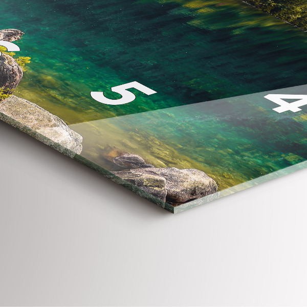 Square wall clock Morskie Oko in the Tatra Mountains