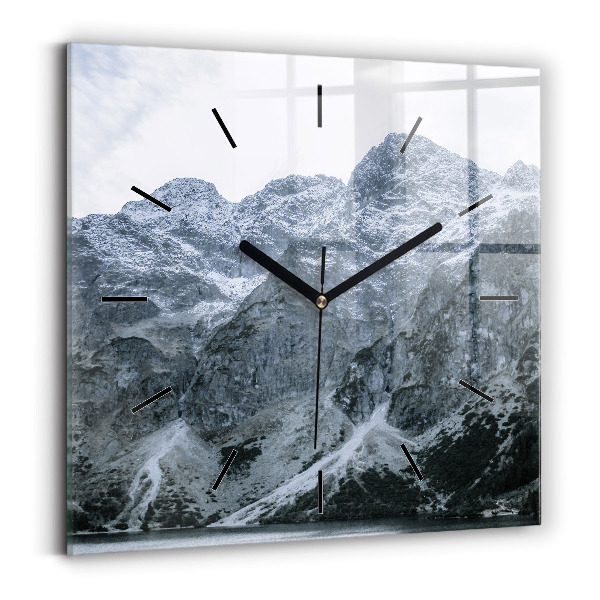 Square wall clock Morskie Oko in the Tatra Mountains