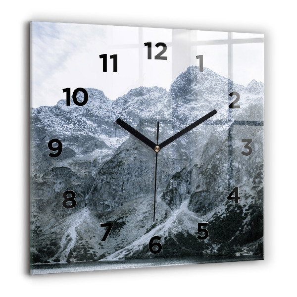 Square wall clock Morskie Oko in the Tatra Mountains