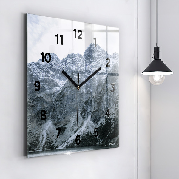 Square wall clock Morskie Oko in the Tatra Mountains